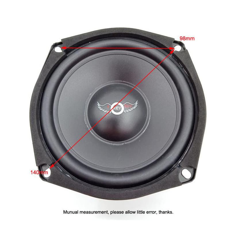 5-inch / 5.25-inch Black Midrange Speaker, Max Power 150 Watts, 4 Ohms, Car Midrange