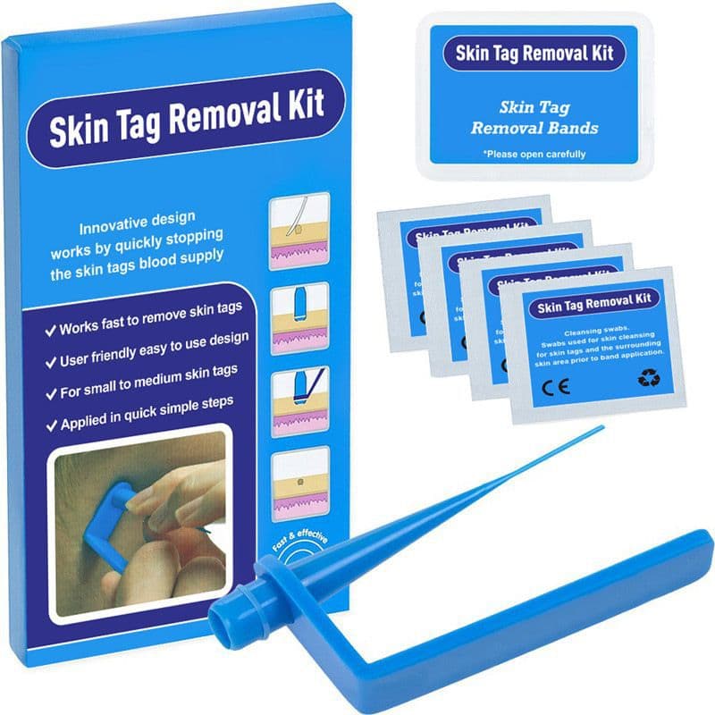 1-8mm Full Size Skin Tag Rubber Band Removal Kit for Skin Tags, Moles, and Warts