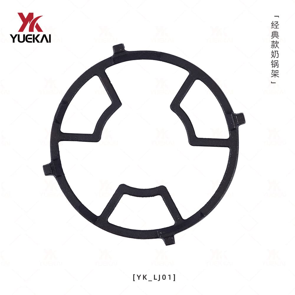Yuekai Cast Iron Milk Pot Stand, Classic Style, Suitable for Home Use and Gas Stove Accessories, Cast Iron Enamel