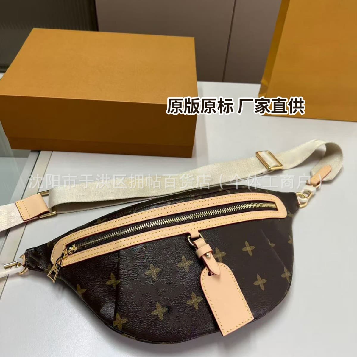Direct Supply Cross-border M LV New Men's Bag Black Warrior Chest Bag Men's Waist Bag Genuine Leather Shoulder Crossbody Bag