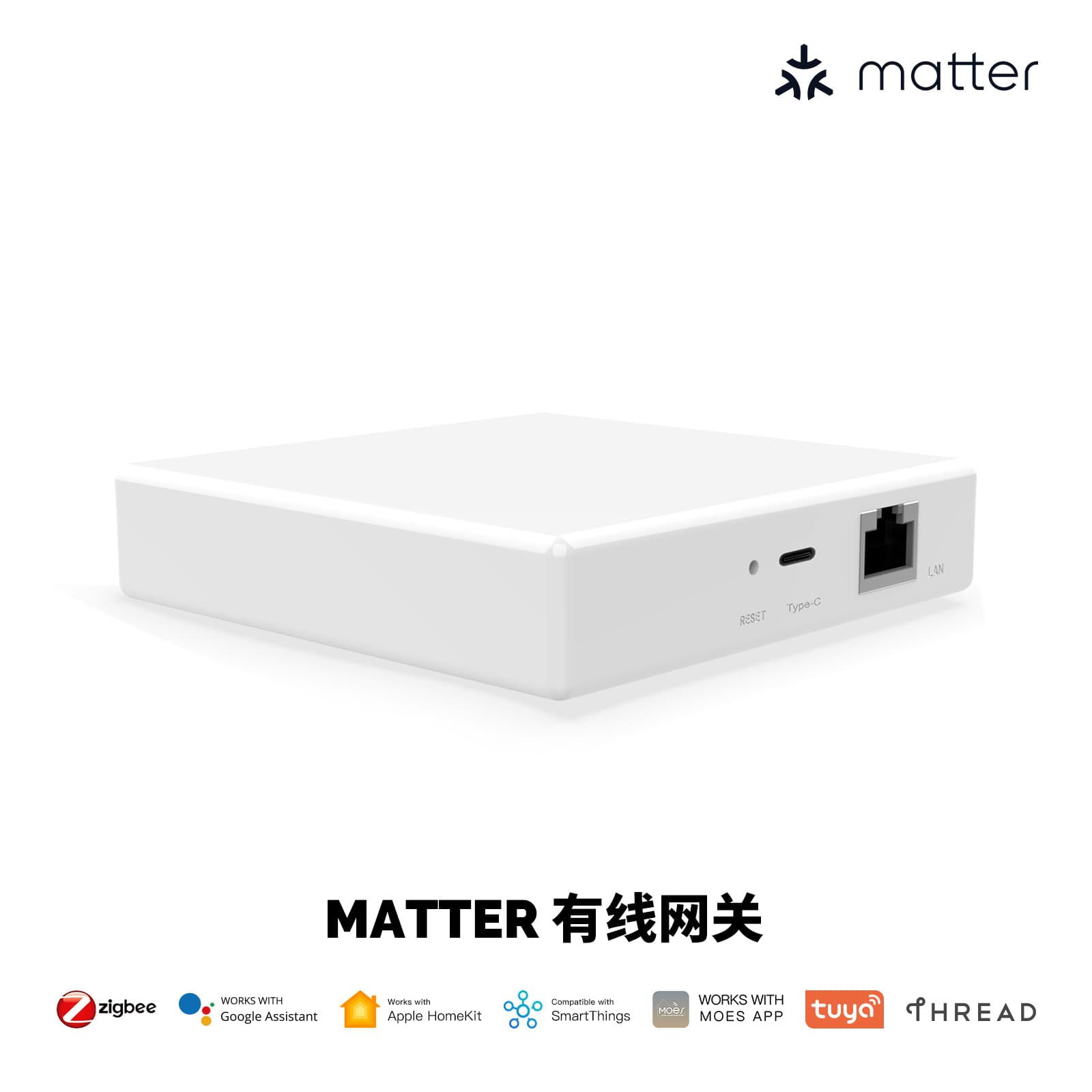 MoesHouse Wired Smart Home Gateway Remote Control Zigbee Thread Protocol App Home Automation System from China for Global Market