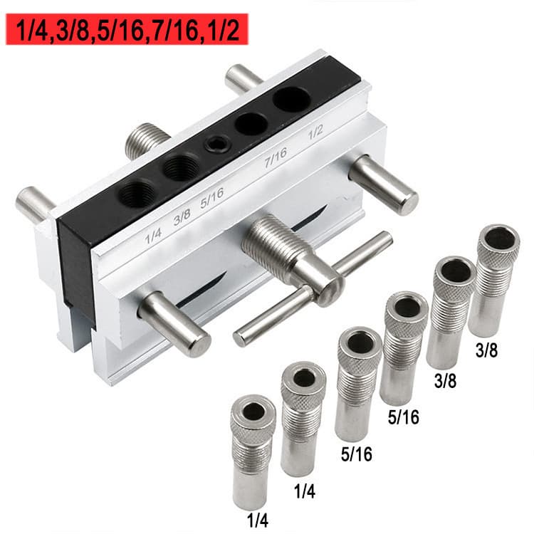 Woodworking Drill Guide, Woodworking Pocket Hole Jig, Metric and Imperial Woodworking Tool