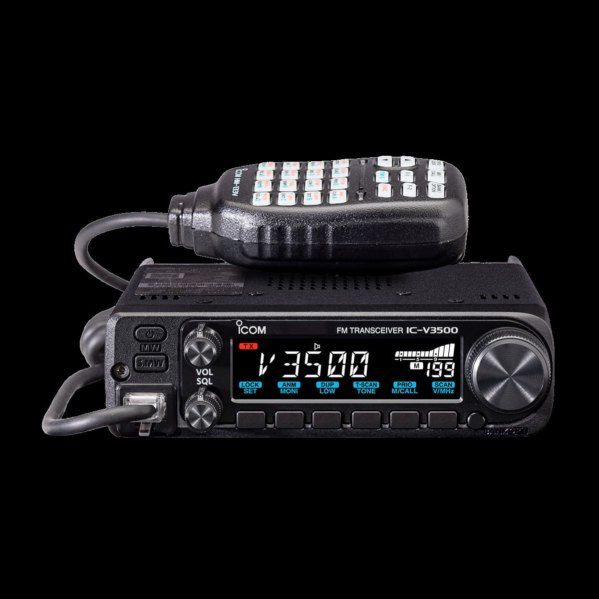 Icom IC-V3500 Single VHF Band Mobile Radio Car Transceiver Fleet 144MHz Marine Radio