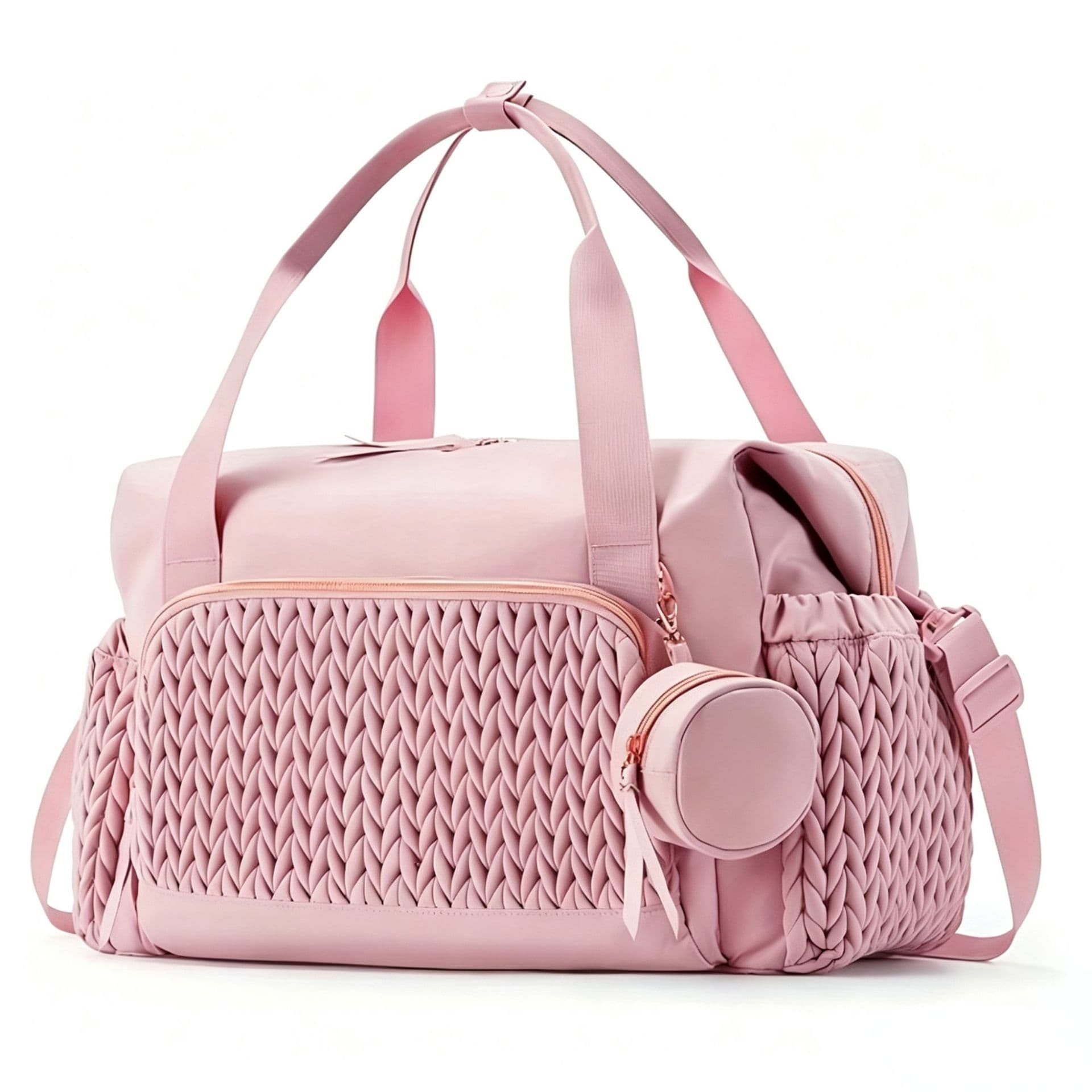 In Stock Baby Diaper Bag Tote Large Capacity Travel Diaper Bag Hospital Maternity Bag with Pacifier Pouch