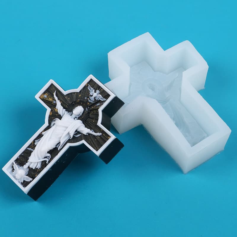 DIY Relief Figure Scented Candle Mold Angel Aromatherapy Plaster Craft Pendant Silicone Mold