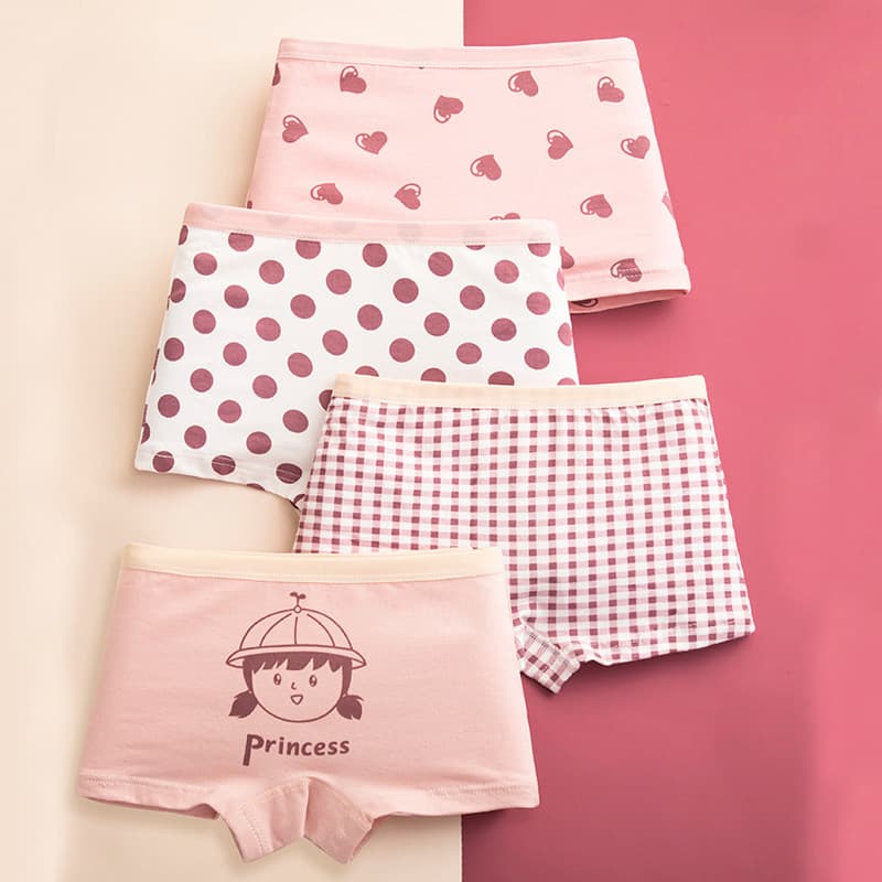 Summer Thin Children Underwear Girls' Boxer Pure Cotton Panties for Small to Large Kids Cotton Shorts Boxer Style
