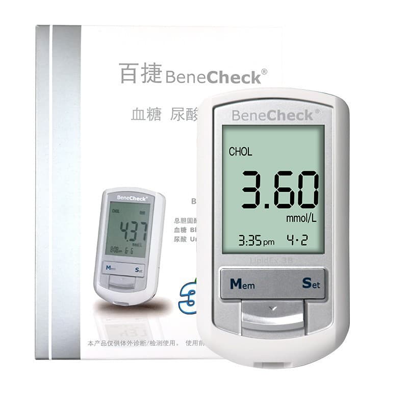 Taiwan Baijie Bluetooth Uric Acid, Cholesterol, and Blood Glucose Monitor - Accurate Home Analysis Instrument