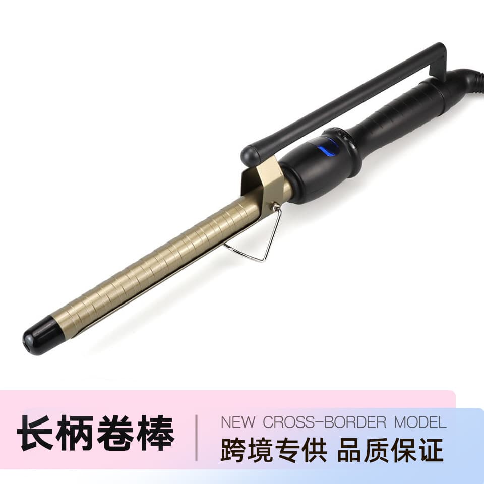Cross-border Trade Ceramic Curling Iron with Rod, Large Curl Wave Hair Styler, Foreign Trade Manufacturer