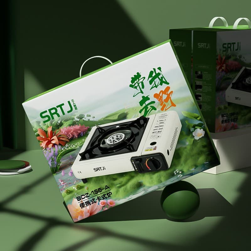 Outdoor cooking utensils, portable gas stoves, gas cookers, and camping stoves.