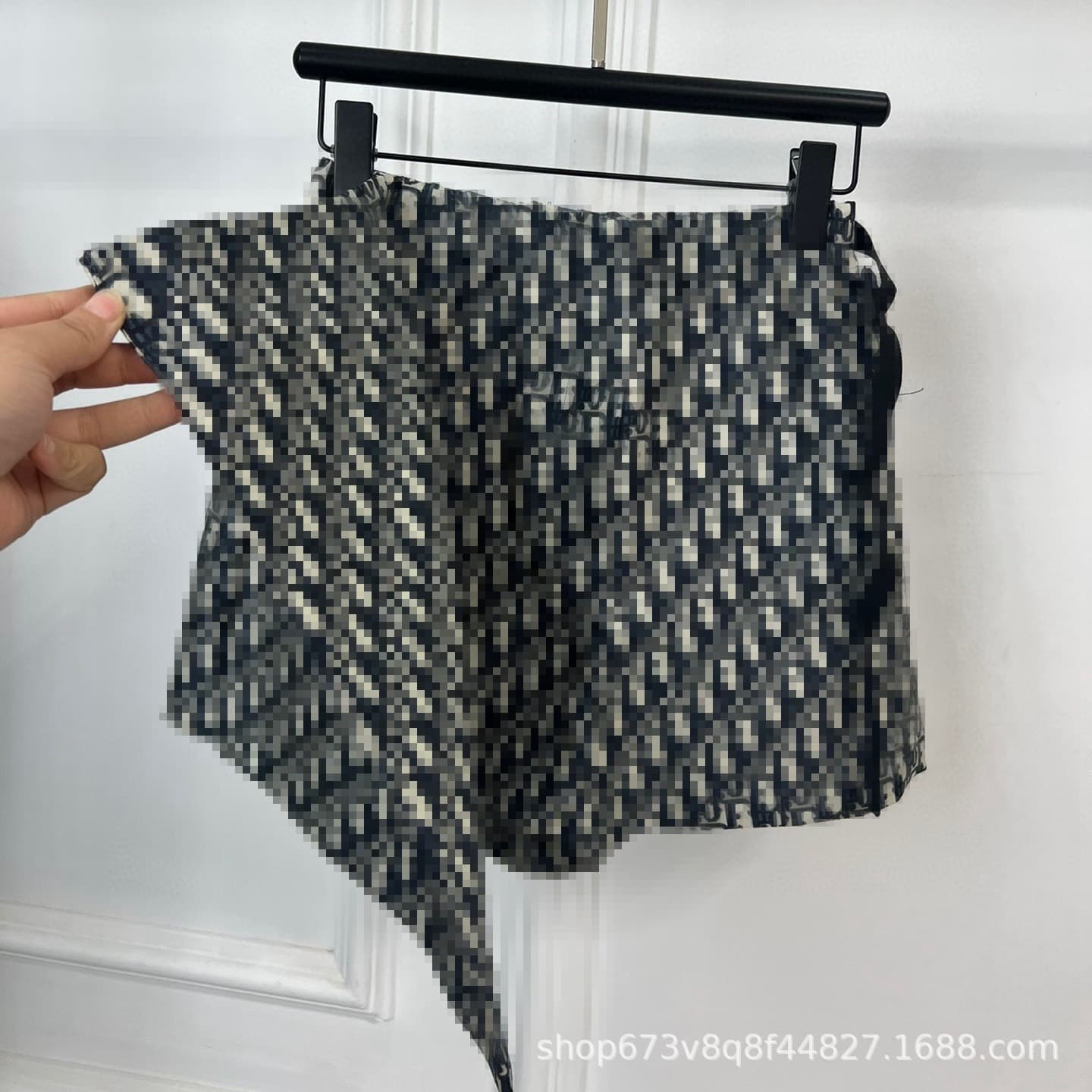 Shenzhen Nanyou Premium 2026 Summer New Women's Casual Fashion Side Letter Webbing Shorts Skirt