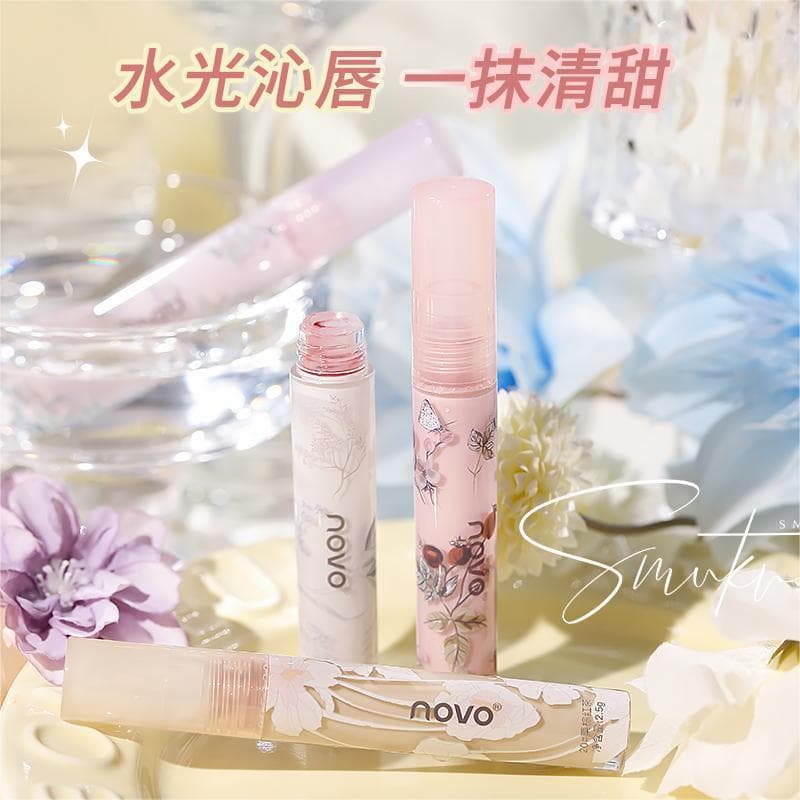 Makeup NOVO Hua Jian Honey Water Glossy Mirror Lip Glaze Pouty Lips Pure Desire Girly Affordable Lip Gloss Lipstick