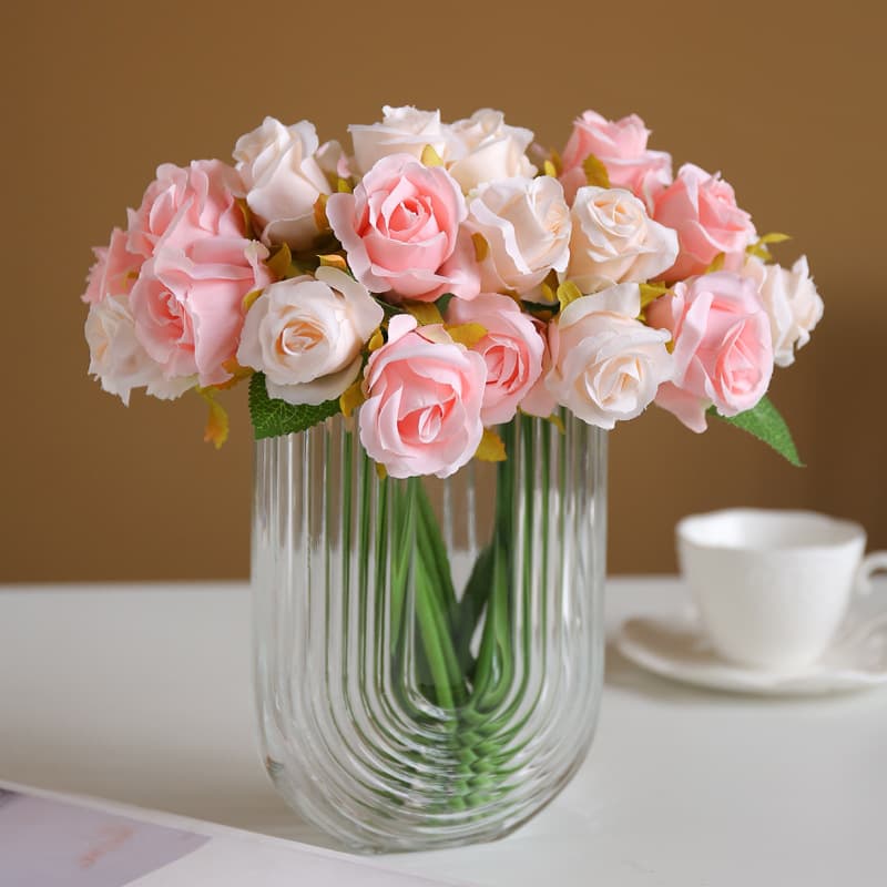 Simulated rose bouquet 12 small roses wedding photography props bride holding flowers fake flower bouquet