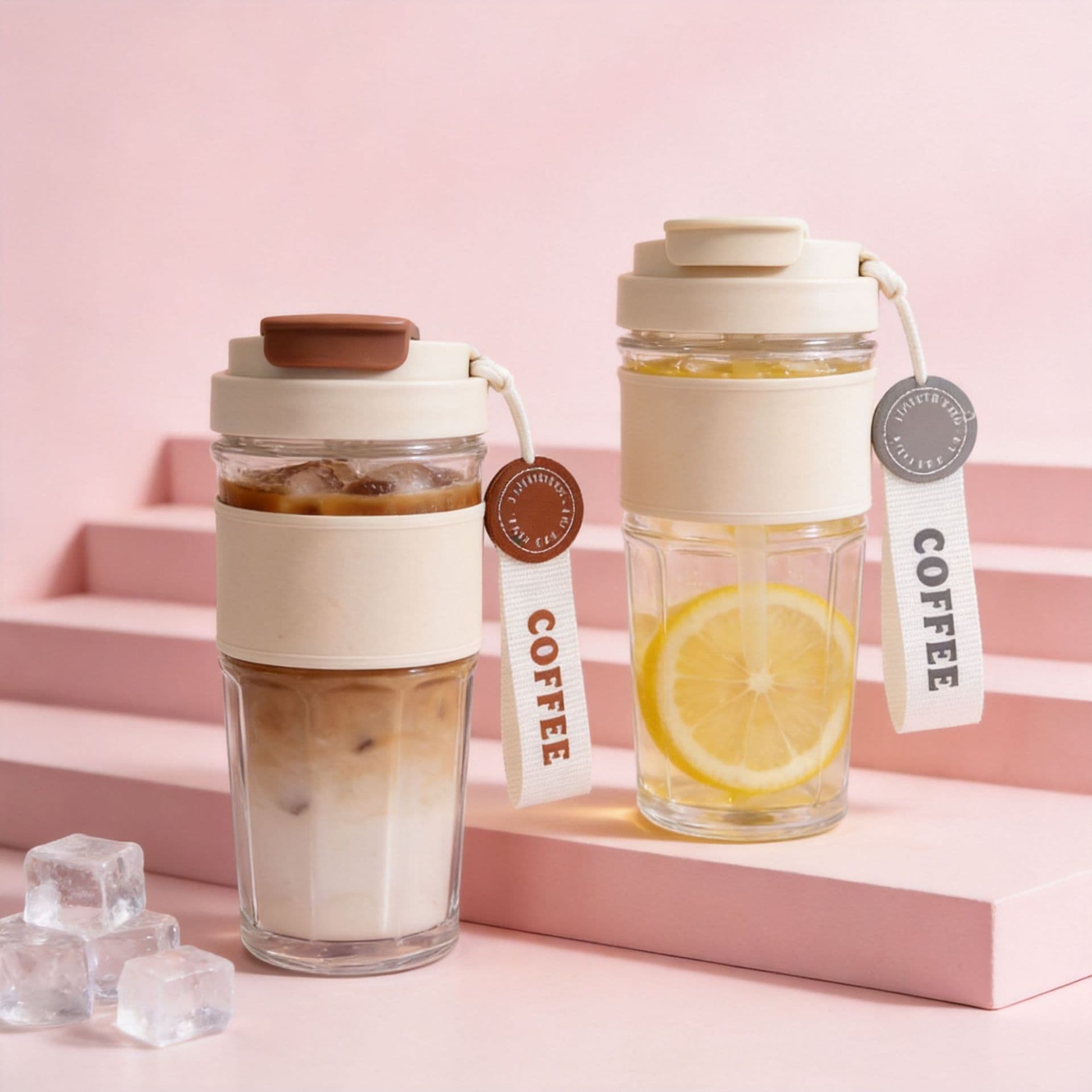Custom OEM/ODM Glass Cup Heat-Resistant Portable Coffee Home Tea-Water Separation Tea Brewing Travel Glass Water Cup