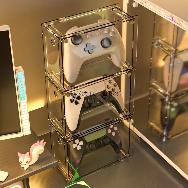 Acrylic Game Controller Stand Universal PS5 Nintendo Desktop Xbox Dustproof Cover Direct Sale Gaming Accessories from China