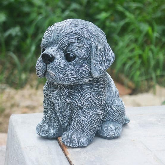 Micro landscape cute teddy puppy ornaments zoo forest landscaping accessories resin craft decoration ornaments