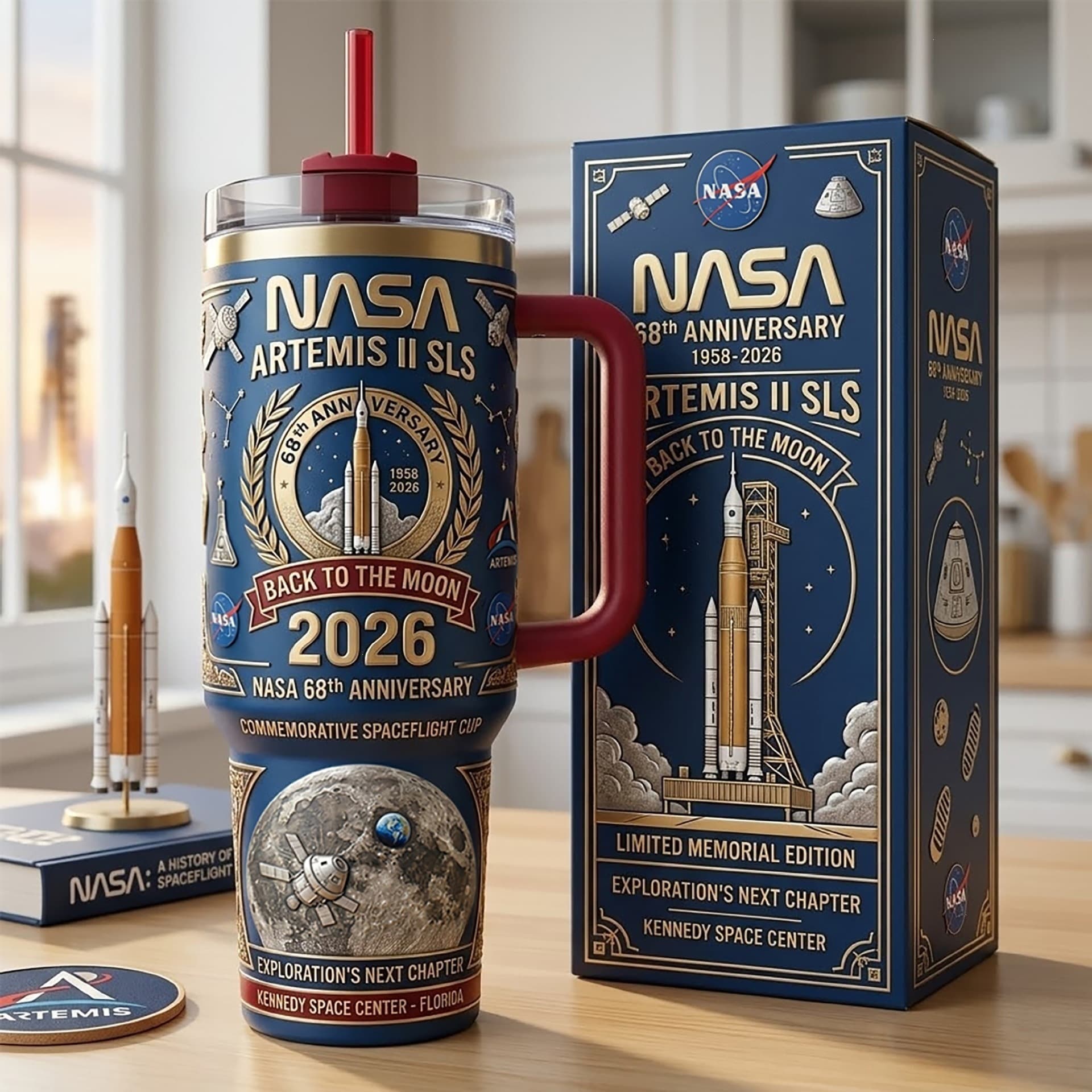 Cross-border NASA Artemis II Back to the Moon Insulated Mug