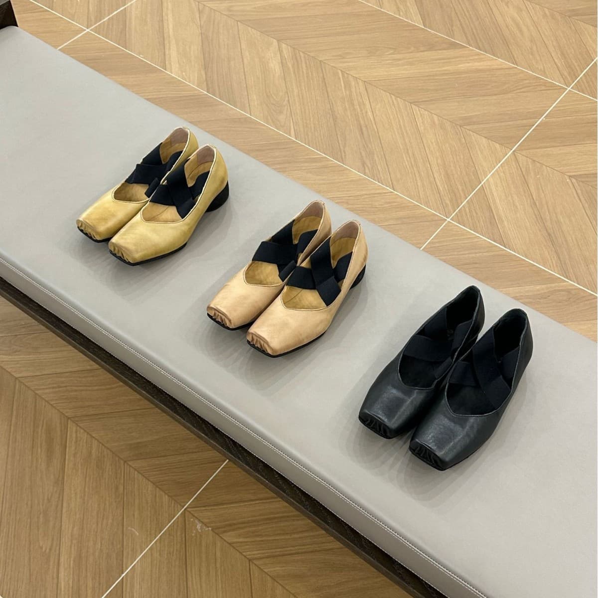 High Quality UMA Niche Vintage Ballet Shoes Cowhide Leather Handmade High Heels Dark Square Toe Distressed Mary Jane Shoes