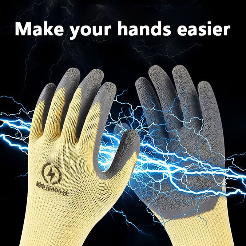 Electrician gloves, low-voltage insulating gloves, wear-resistant 400V ultra-thin flexible anti-electric shock and anti-slip work gloves.