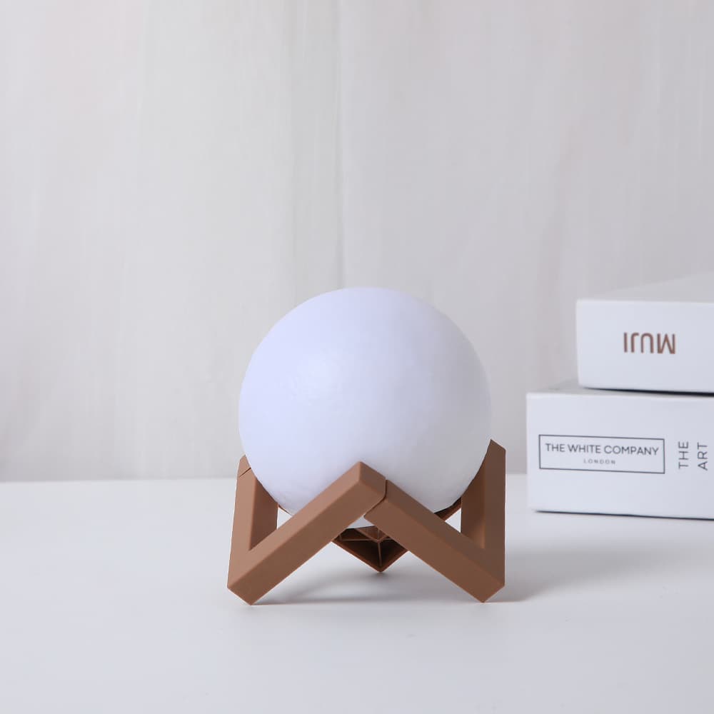 Xiaohongshu Hot-Selling Creative DIY Hand-Painted Night Market Toy Enamel Moon Lamp Bedside Ambient Light Moon Night Light