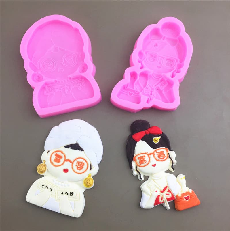 Silicone Chocolate Mold for Mother's Day Cake Decoration Queen's Day Female Empowerment Celebration Sugar Art Baking Tools