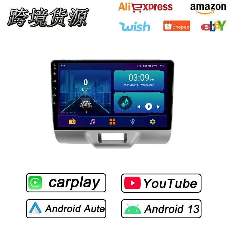 For 2016 Suzuki Every Wagon Android Large Screen Bluetooth Navigation GPS Reverse Camera Carplay