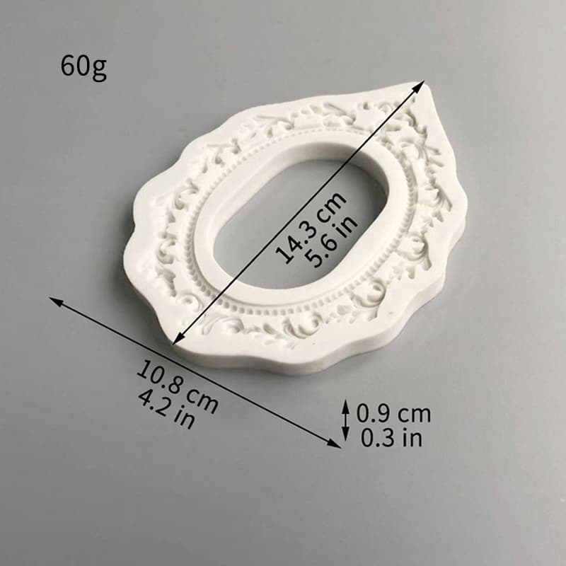 Vintage Small Frame European Baroque Relief Cream Glue DIY Resin Decoration Accessories Cross-border Gold Frame Prop