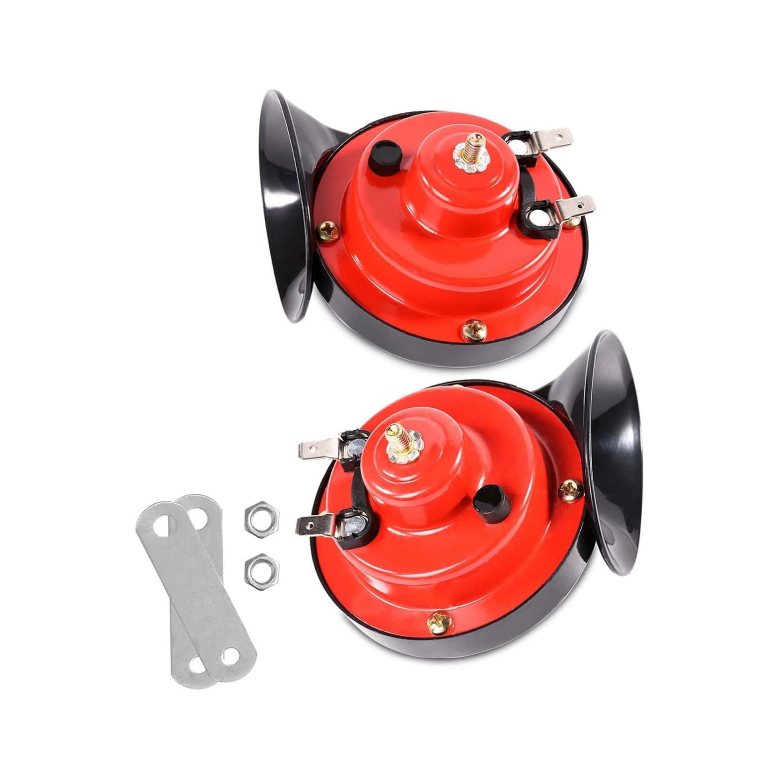 12V High and Low Tone Snail Horn Train Horn Waterproof Car Electric Horn