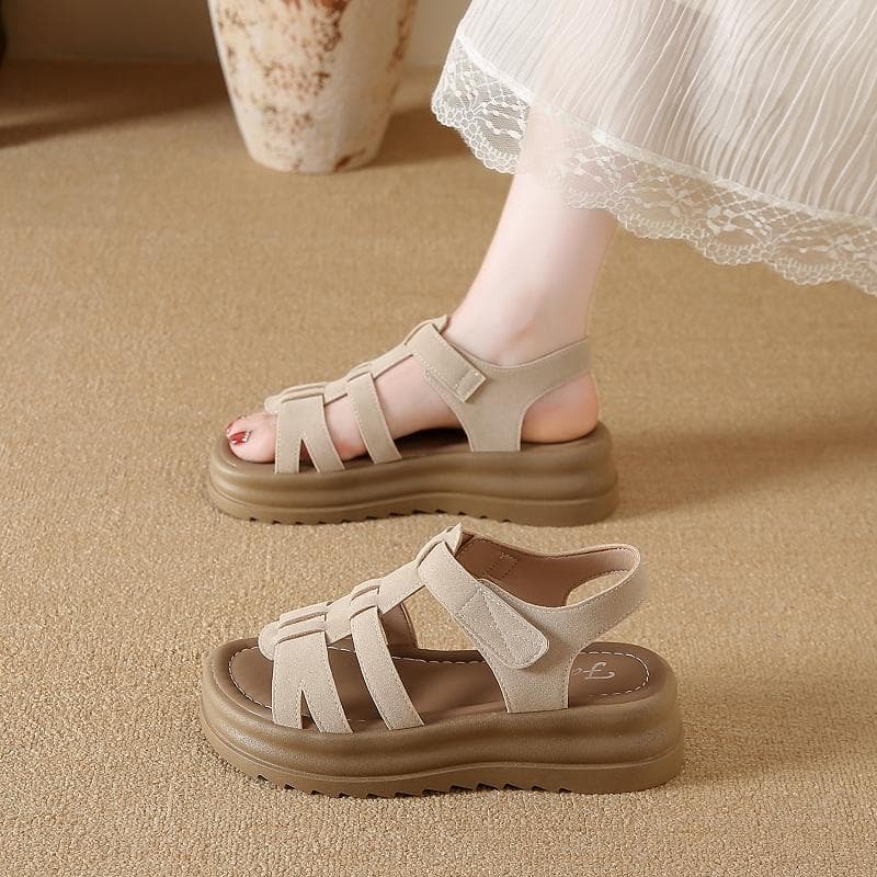 Summer Sandals for Women, Casual Breathable Thick Sandals, 2026 New Style, Wear with Dresses, Flat Heel, Non-Fatiguing