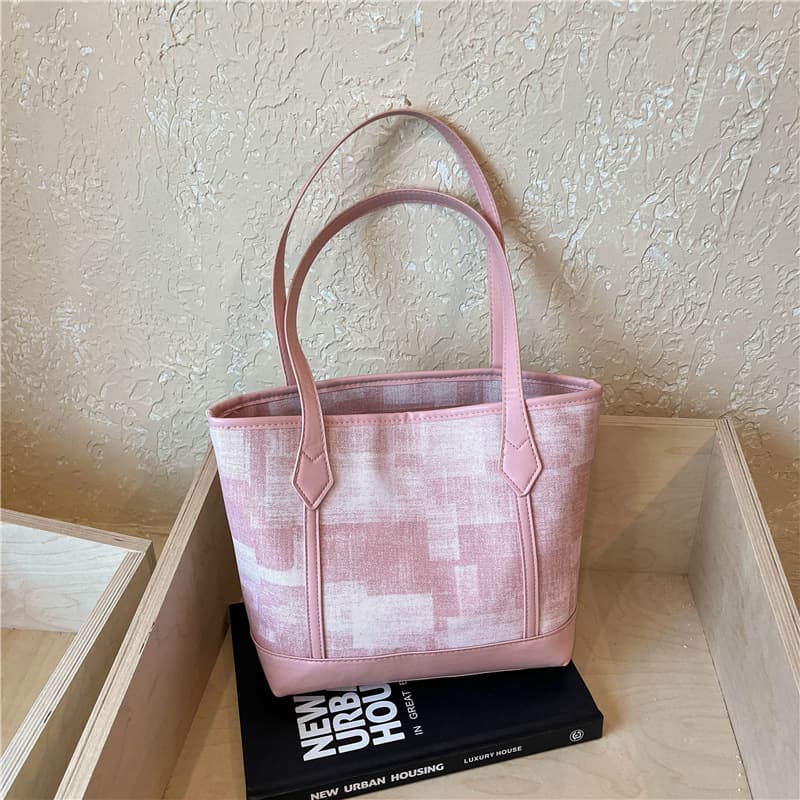 Textured Large Capacity Commuter Tote Bag for Women 2026 Summer New Premium Chic Casual Shoulder Tote