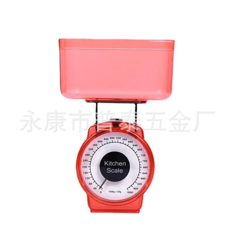 Mechanical Spring Kitchen Scale Household Mini Plastic Gram Scale, Kitchen Spring Scale Student Teaching Aid