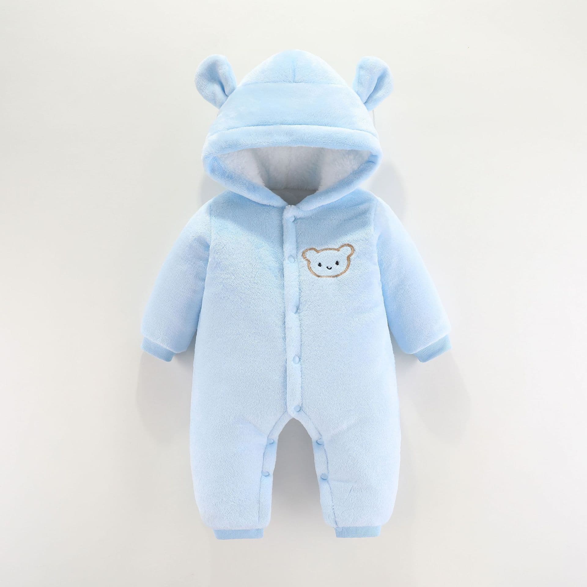 Baby Winter Thickened Warm Romper Newborn Soft Fleece Bodysuit Crawling Suit Kids Clothing