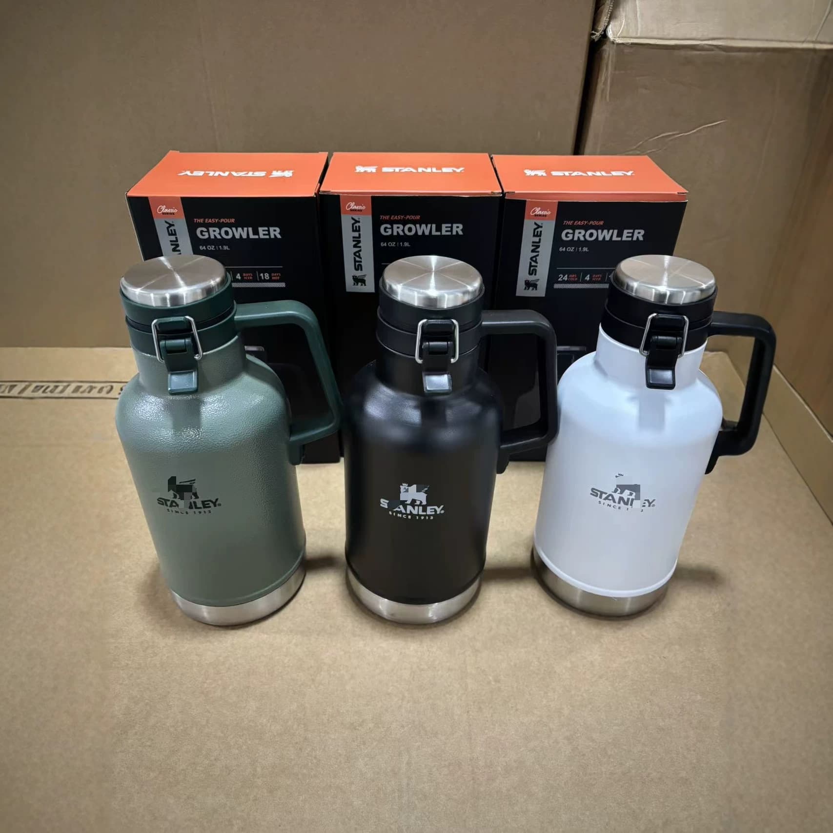 North America Stanley Craft Beer Jug Vacuum Insulated Bottle Outdoor Travel Camping Portable Stainless Steel Water Bottle In Stock
