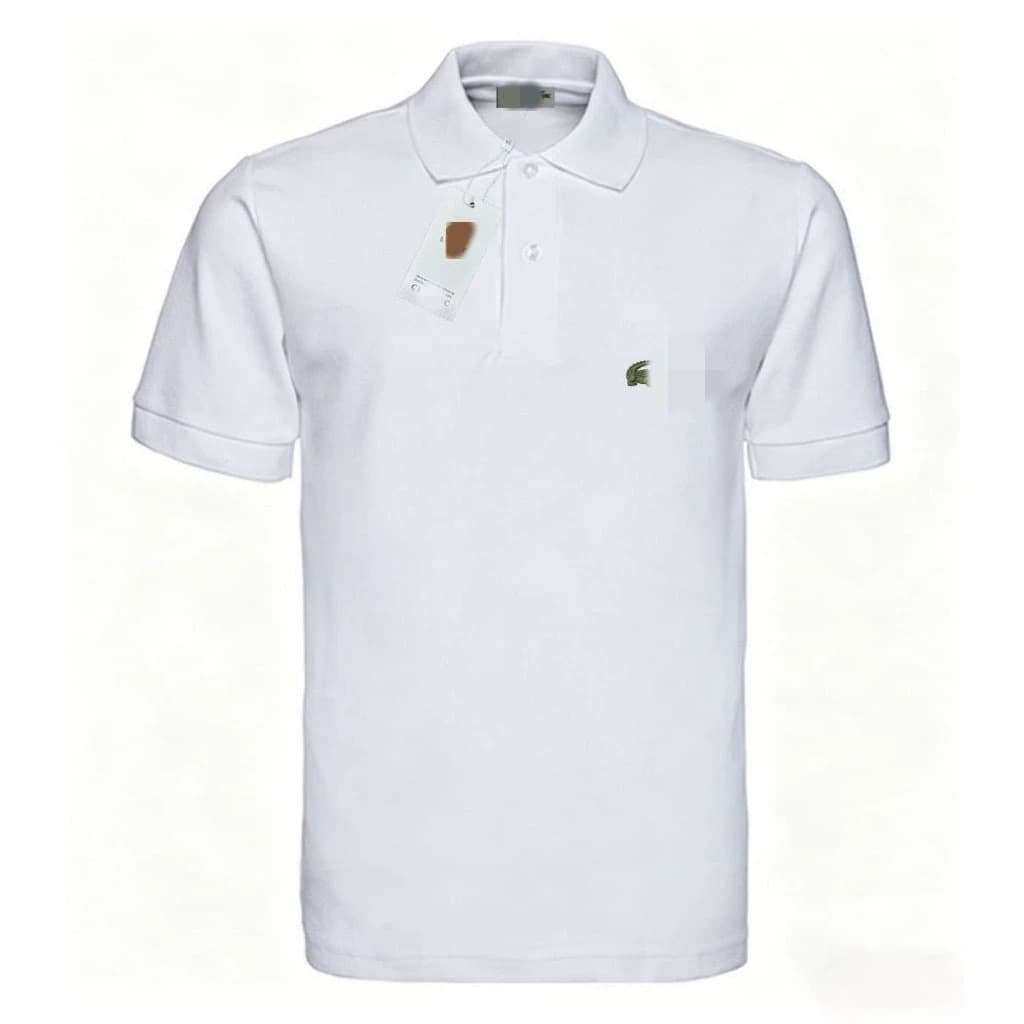 Cross-border hot selling pure cotton POLO shirt men's fish casual men's lapel men's short-sleeved casual POLO shirt