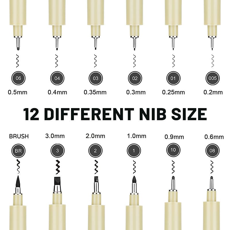 Sakura-style needle pen for art, waterproof liner pen for hand-drawn comics, sketching, and drawing, factory wholesale