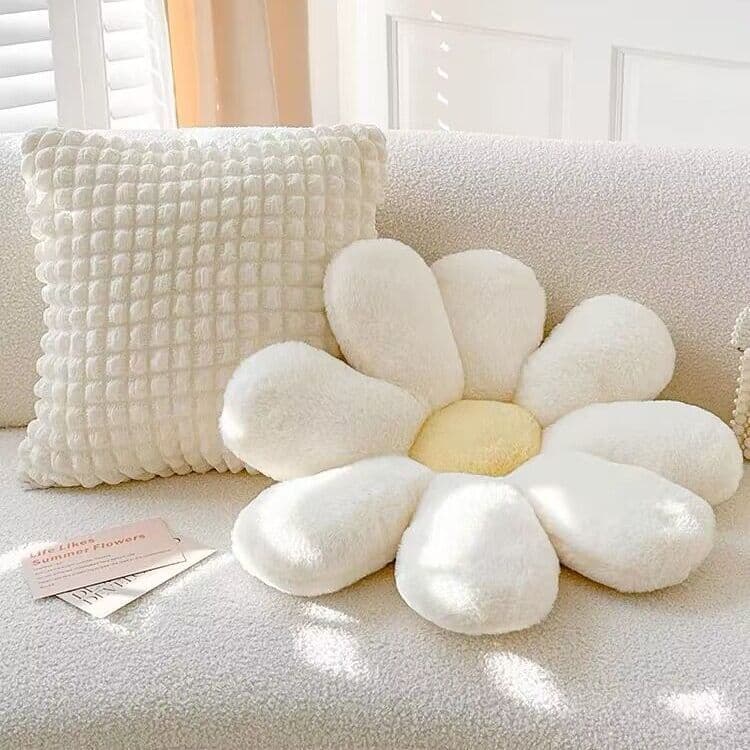ins cute petals bedroom bedside pillow sofa pillow cushion cushion cushion cream style flower pillow