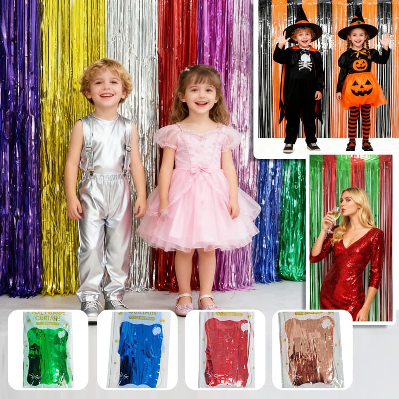 Decorative Rain Curtain Rose Gold Rain Curtain Door Curtain Birthday Party Wedding Supplies Photo Background Decoration