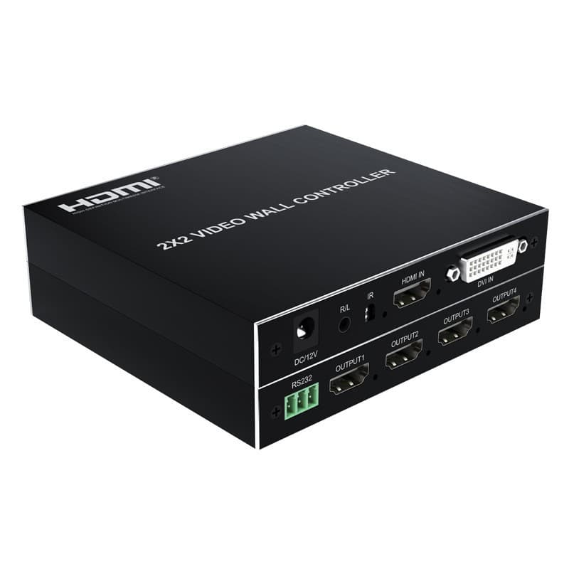 HDMI video splicer 2×2 outputs high-definition 1080P60HZ surveillance video wall HDMI one-to-four images