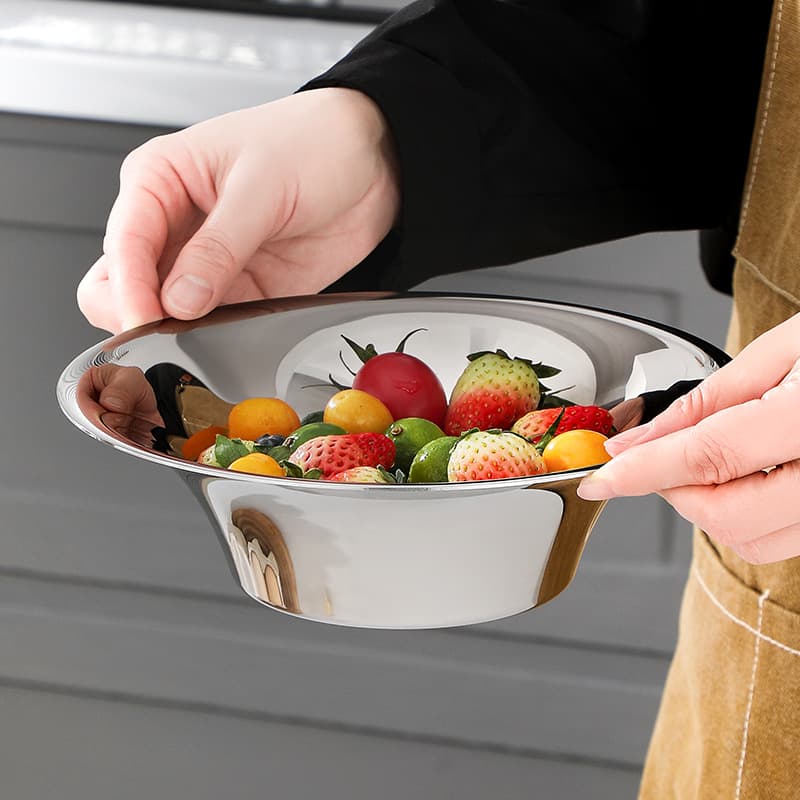 Stainless Steel Small Bowl Fruit Salad Bowl Thickened Ice Cream Candy Snack Bowl Cooking Bowl Commercial Dipping Sauce Seasoning Bowl