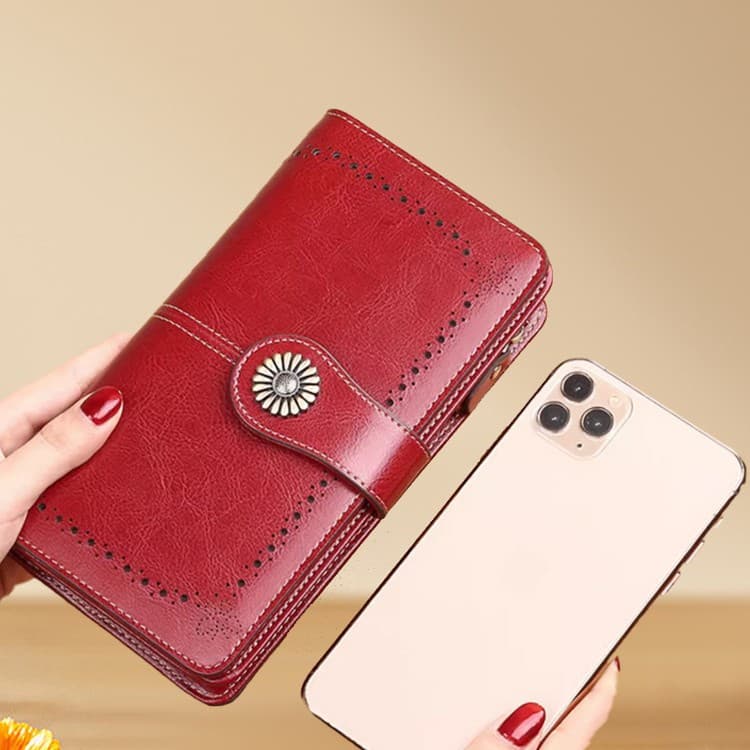 RFID Anti-Degaussing Multi-Card Slot Wallet Women's New Long Wallet Card Holder All-In-One Wallet Handheld ID Bag
