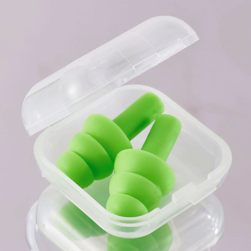 2026 fixed anti-noise noise reduction soundproof anti-noise earplugs swimming waterproof protection aviation Christmas tree type mute