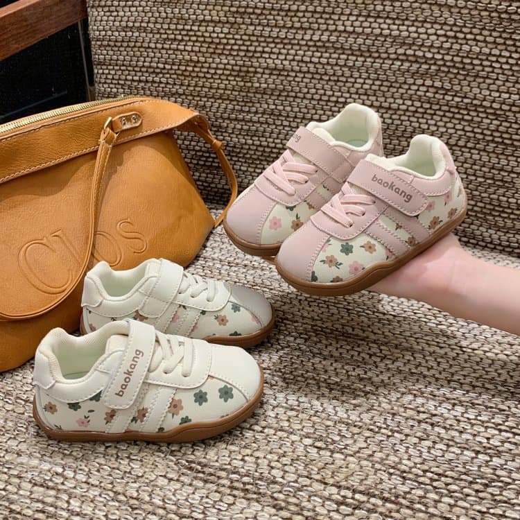 Baby Girl Sports Shoes 2025 Autumn New Children's Korean Style Small Floral Moral Training Shoes Girls Kindergarten Indoor Shoes