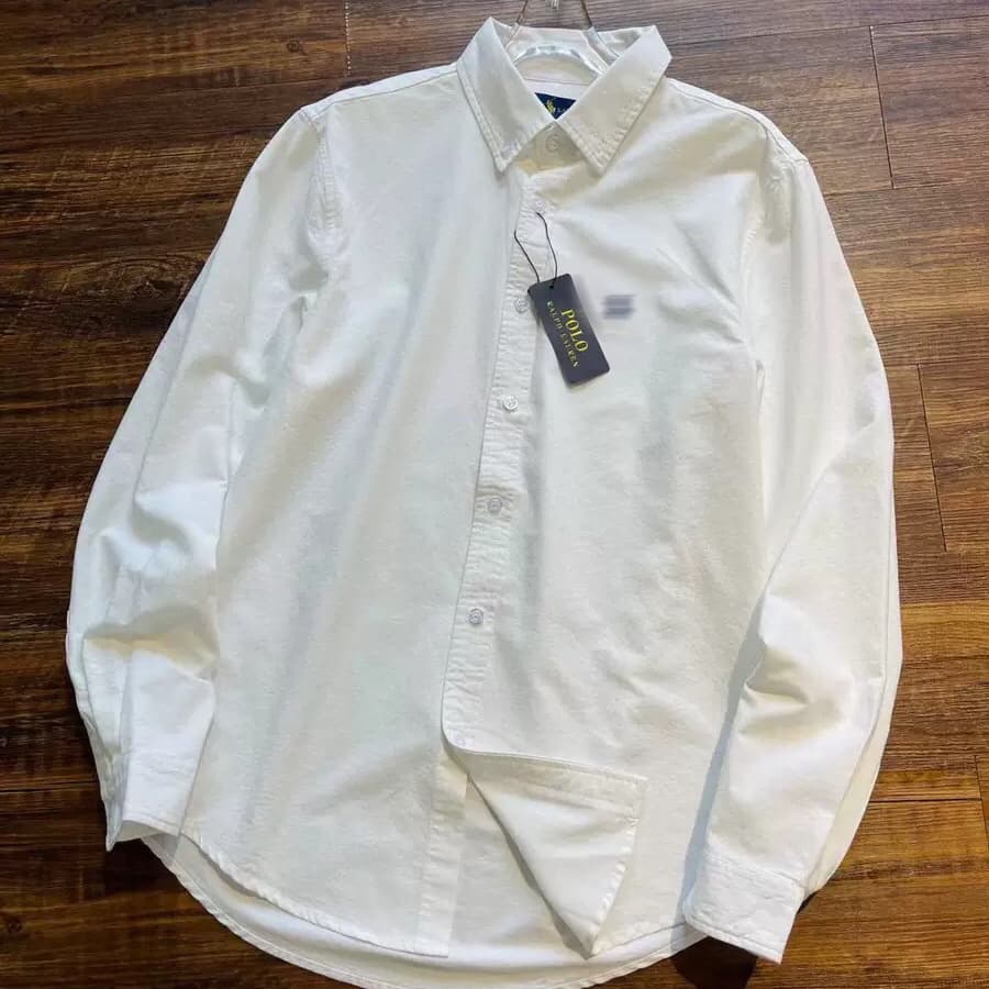 Raff RL men's Paul Oxford solid color casual shirt pure cotton shirt business slim large size shirt