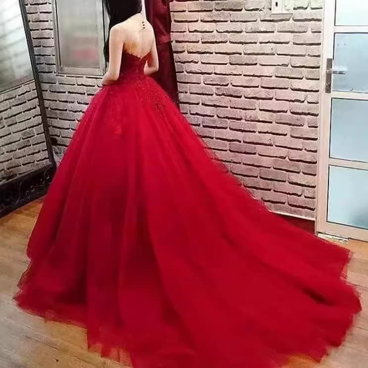 Burgundy Evening Dress for Women 2026 New Model, Suitable for Annual Parties, Birthday Parties, Hosting, Performances, and Gatherings, Slimming Long Dress