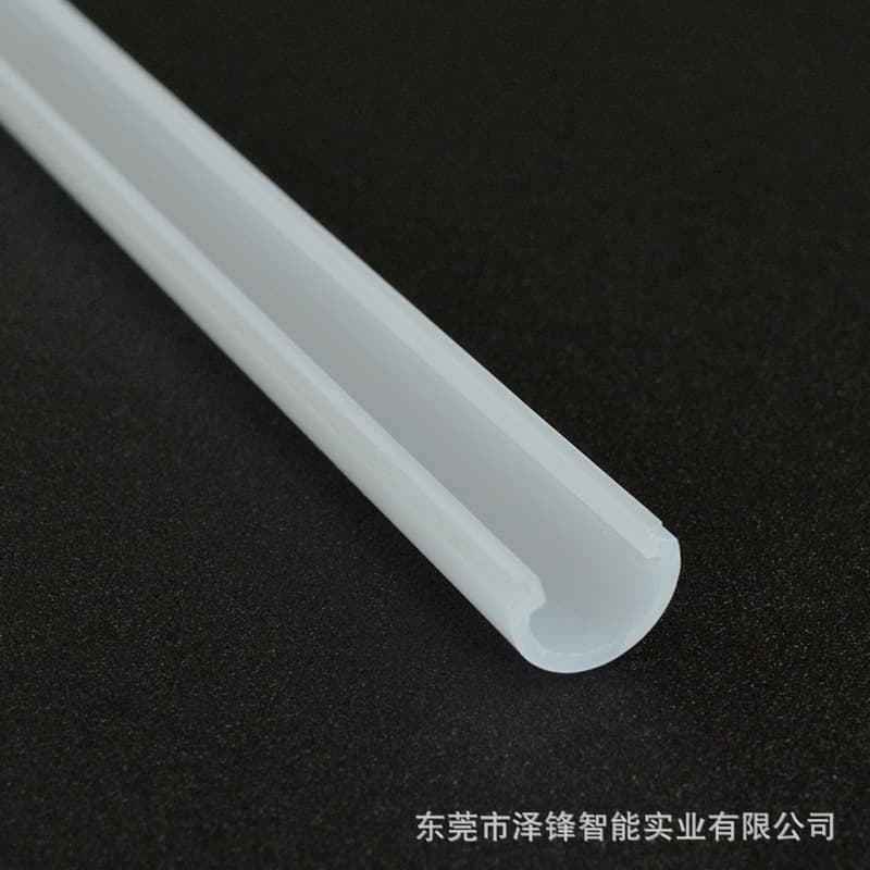 Extrusion Lamp Cover 15x Mask Line 11mm Milky White Plastic Semi-Circular Size Cover PC Lamp LED Diffuser