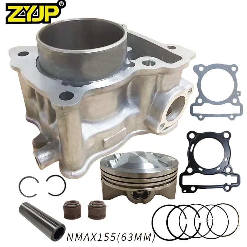 Cross-border Motorcycle Cylinder Fit for Yamaha NMAX155 TRICITY R15 Bore 63mm Cylinder Kit Set