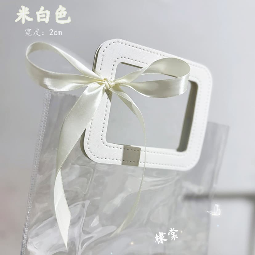 Gift bag decoration fishtail tulle ribbon, festive accessory for weddings, candy PVC tote bags, gift box decorative ribbon