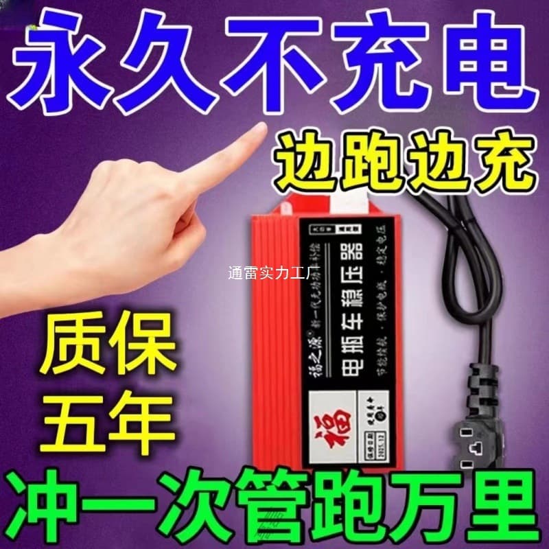 Range Extender for Electric Vehicles, Charges While Riding, Universal for Two/Three-Wheelers, Black Tech Endurance