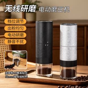 Electric Coffee Grinder, Bean Grinder and Brewer All-in-One, Portable USB Rechargeable, for Pour-Over and Espresso