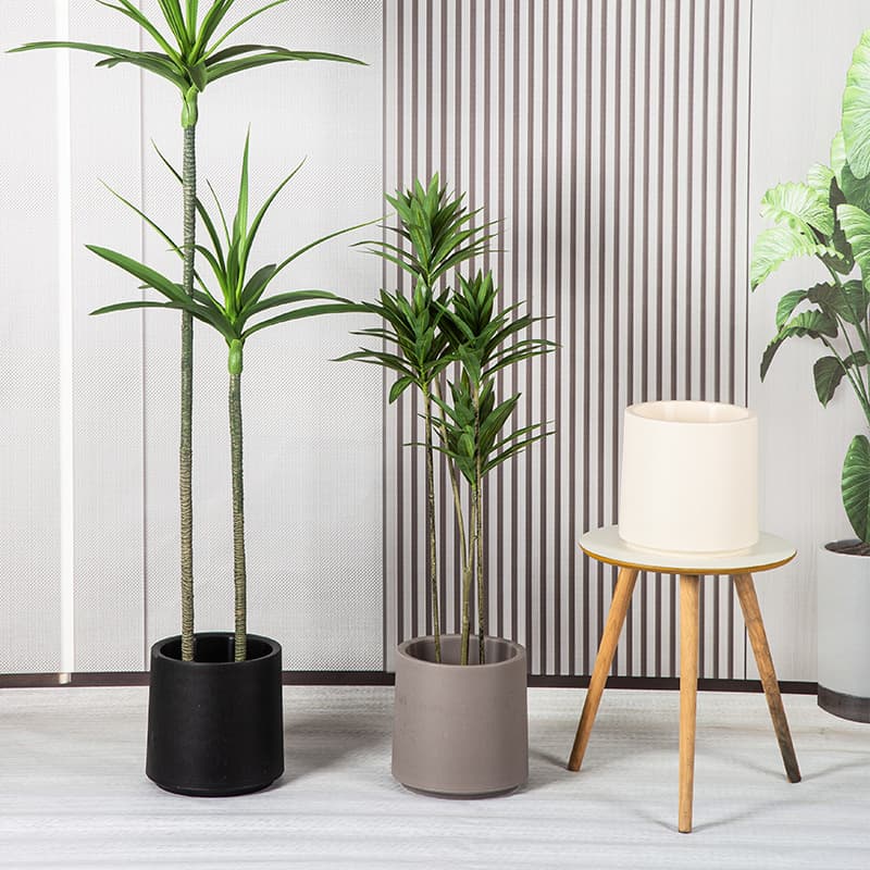 Large Diameter Double-layer Round Plastic Flower Pot, PP New Material Pot, Thickened Succulent Pot, Floor with Tray, Large Green Plant Pot
