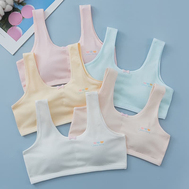 Meng Yi Rou teenage junior high school student development stage cotton underwear vest 9807.